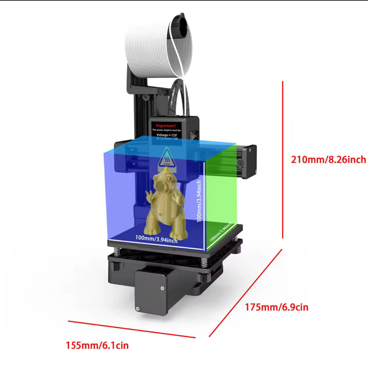 K10 Entry Level 3D Printer Mini Desktop Printing Machine